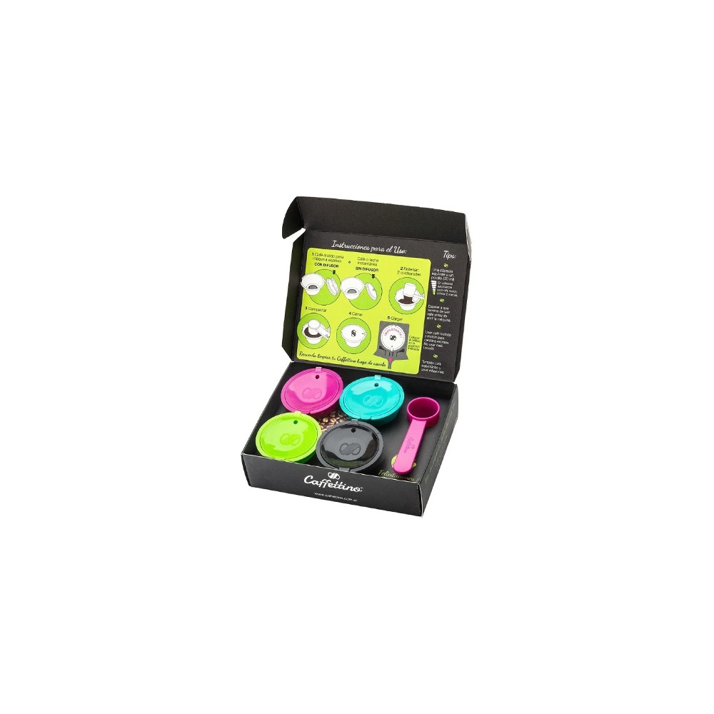 Capsulas recargables Caffettino Dolce Gusto x 4 Capsulas recargables Caffettino Dolce Gusto x 4