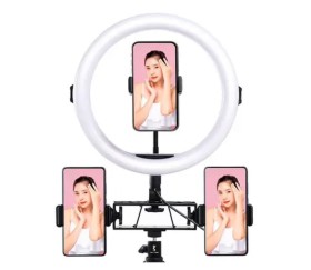Aro de Luz Gadnic con Soporte para 3 Dispositivos