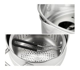 Set Colapasta De Acero Inoxidable